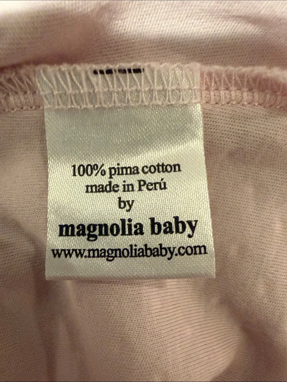 Like New 0-6mo. Magnolia Baby Pink Convertible Gown/Pants Ruffle/Bunny Embroider